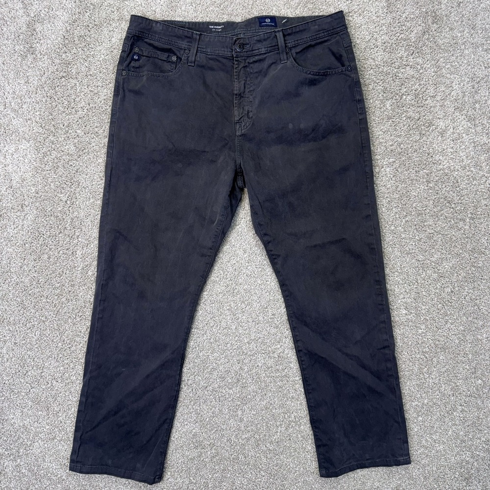 AG Adriano Goldschmied Pants Mens 36x32 The Everett Slim Straight Grey EUC